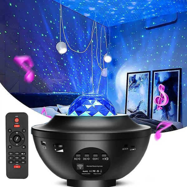 Galaxy Star Projector Lamp | LED Nebula Universe Effect & Built-in Speaker - Image 4