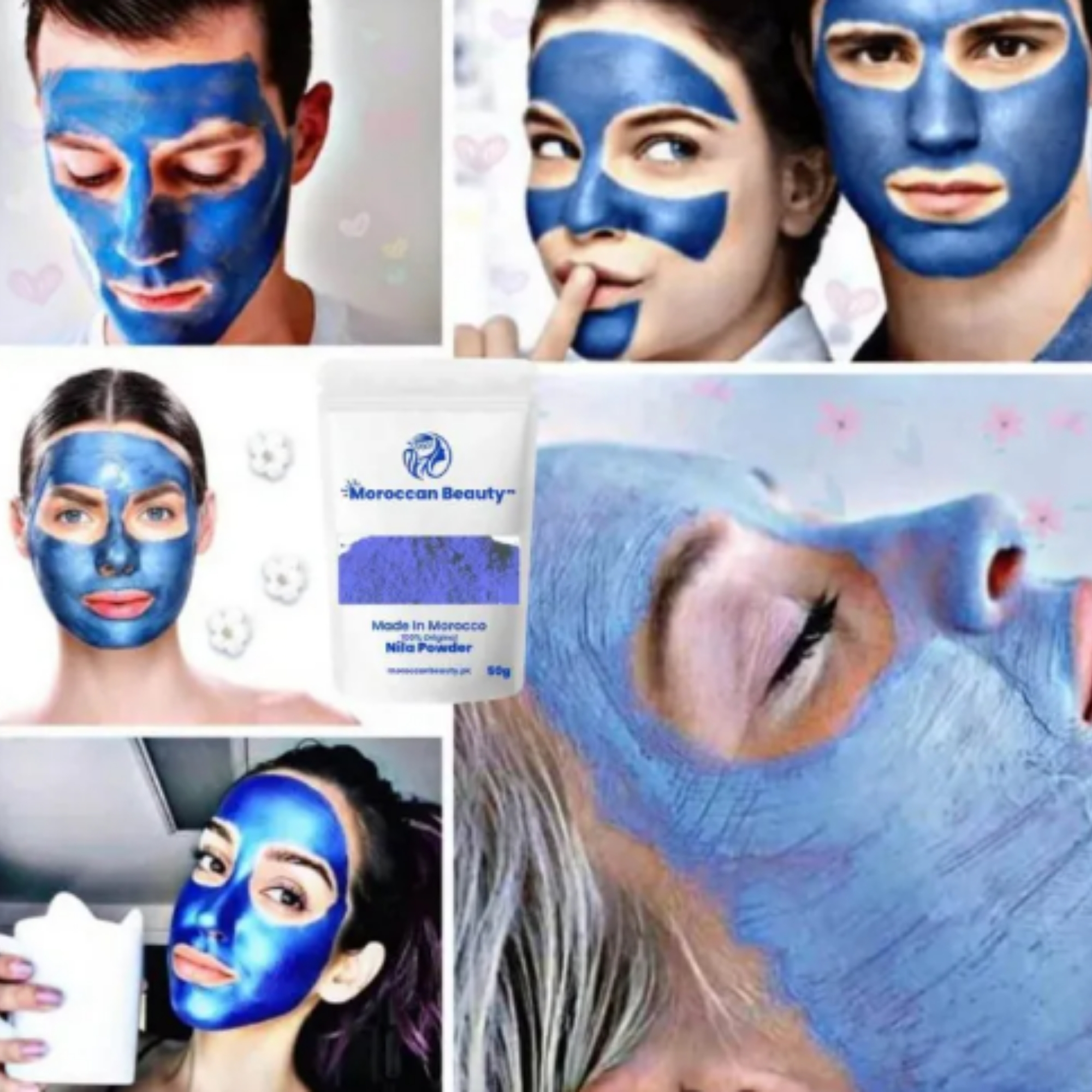 Moroccan Beauty Blue Nila Powder 50g | Skin Whitening, Anti-Inflammatory & Hydrating - Image 7
