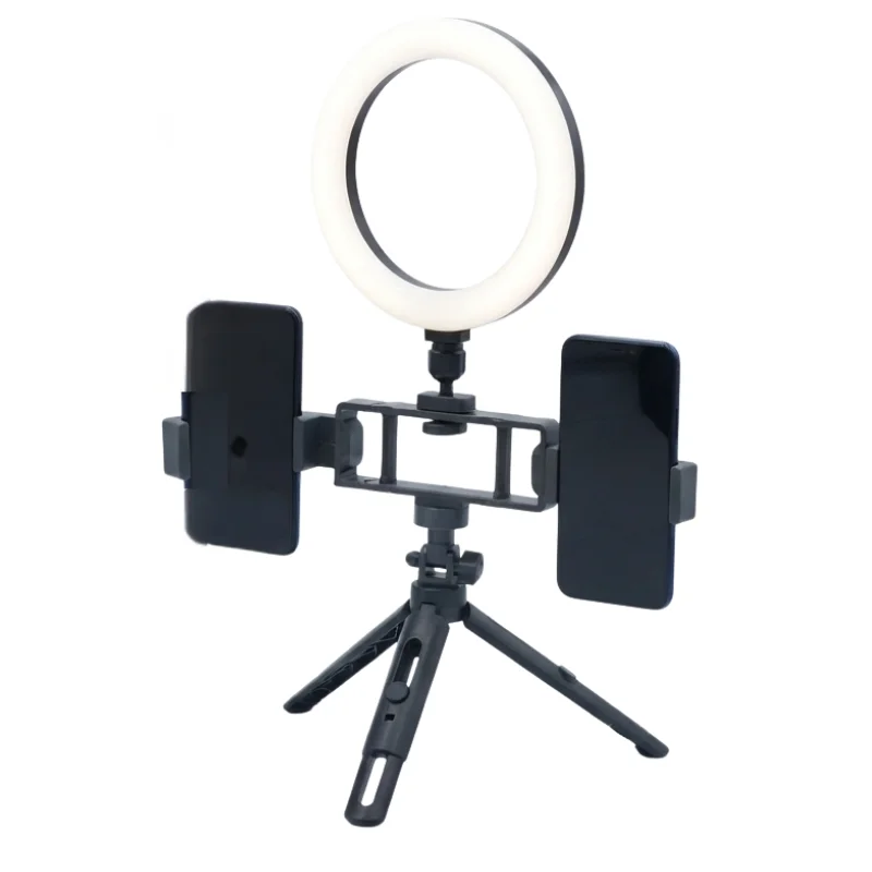 6-Inch Multi-Position Fill Light | Selfie Ring Light with Tripod Stand & Phone Holder | 3 Color Modes | USB Powered | Multicolor - Image 6