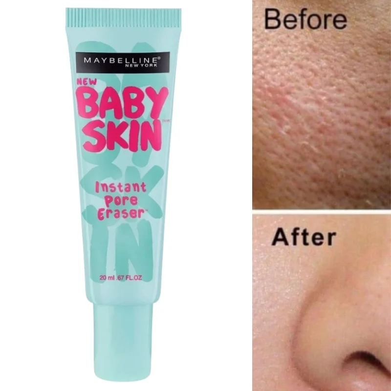 Maybelline Baby Skin Instant Pore Eraser Primer | Matte & Poreless Makeup Primer | Lightweight Pore-Blurring Formula | 22 ml