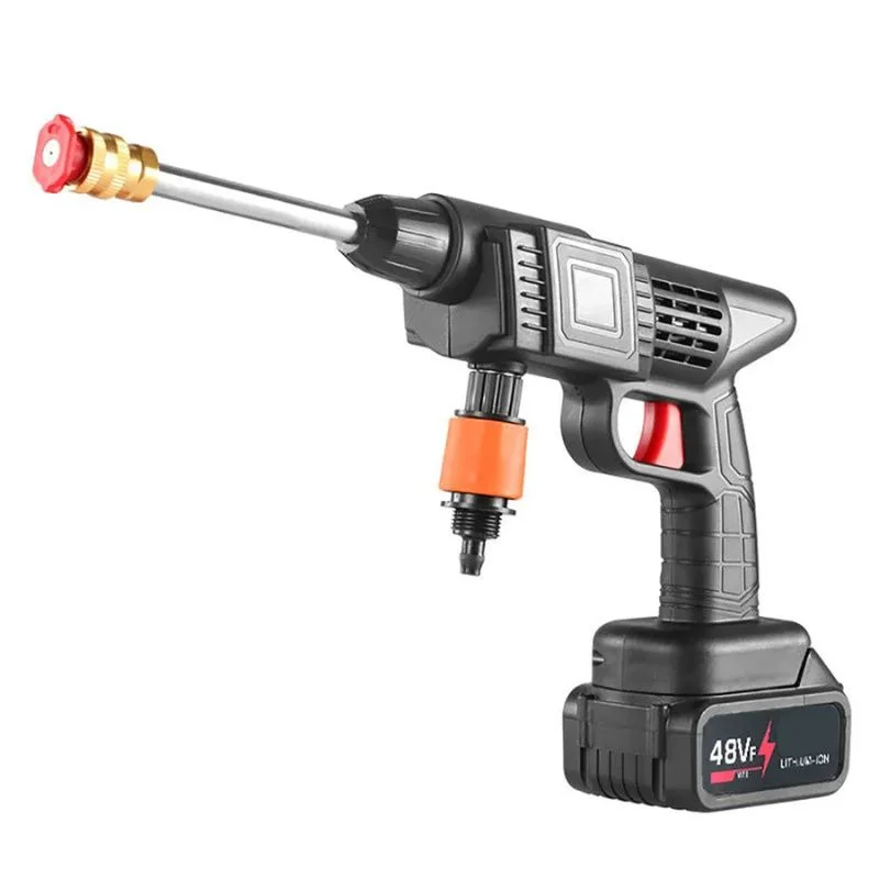 Double Battery Automatic Cordless Car Wash Spray Gun 48VF | Wireless High Pressure Foam Jet Washer | Portable Pressure Washer for Car, Bike & Home - Image 3