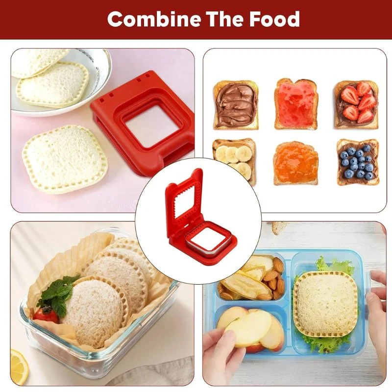 2-in-1 Sandwich Cutter & Sealer | Kids Bread Cutter, Decruster & Uncrustable Sandwich Maker | Random Color - Image 9