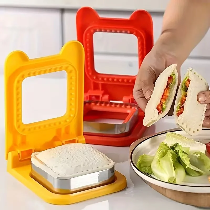 2-in-1 Sandwich Cutter & Sealer | Kids Bread Cutter, Decruster & Uncrustable Sandwich Maker | Random Color - Image 7