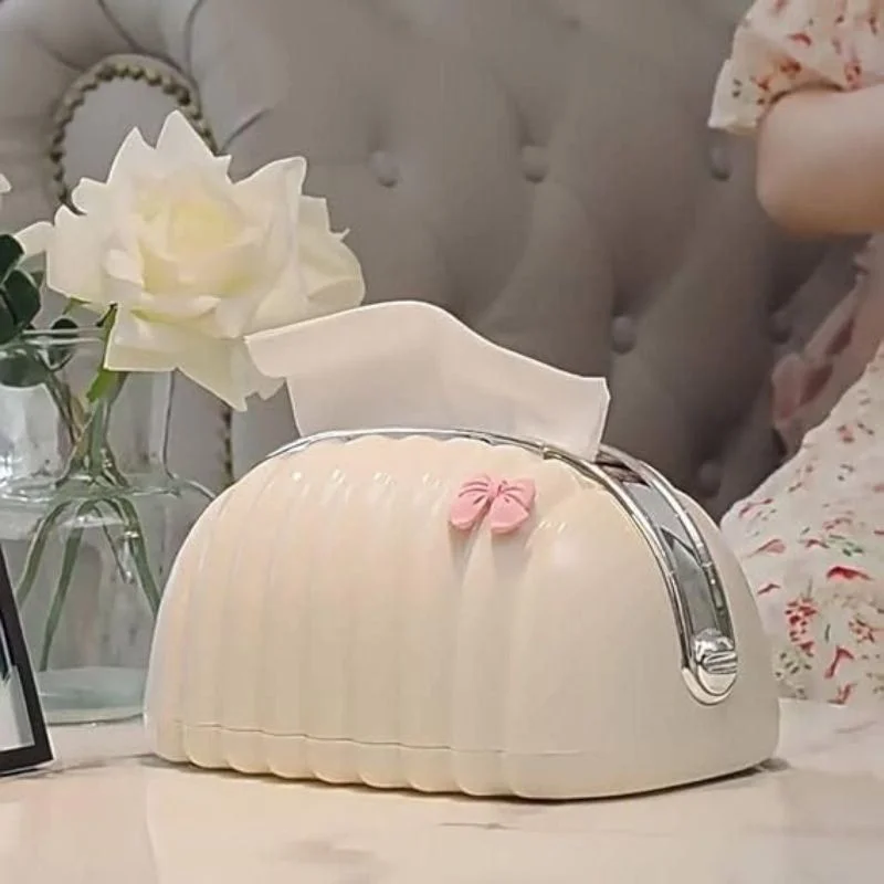 Shell Shape Tissue Box Holder | Elegant Wave Pattern Tissue Dispenser | Decorative Napkin Holder for Home & Office - Image 2