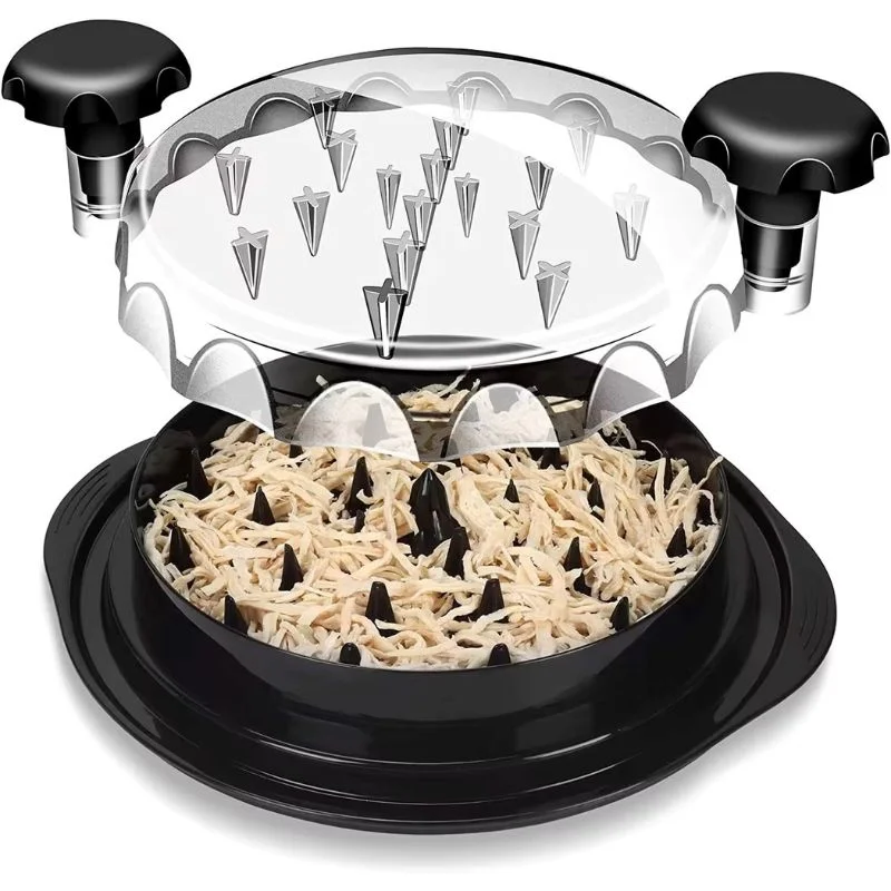 Manual Chicken Shredder Tool with Twist Handle | Model LT-9901 | Meat Shredder for Chicken, Beef & Pork | Pulling & Mincing Kitchen Gadget with Lid | Black - Image 8