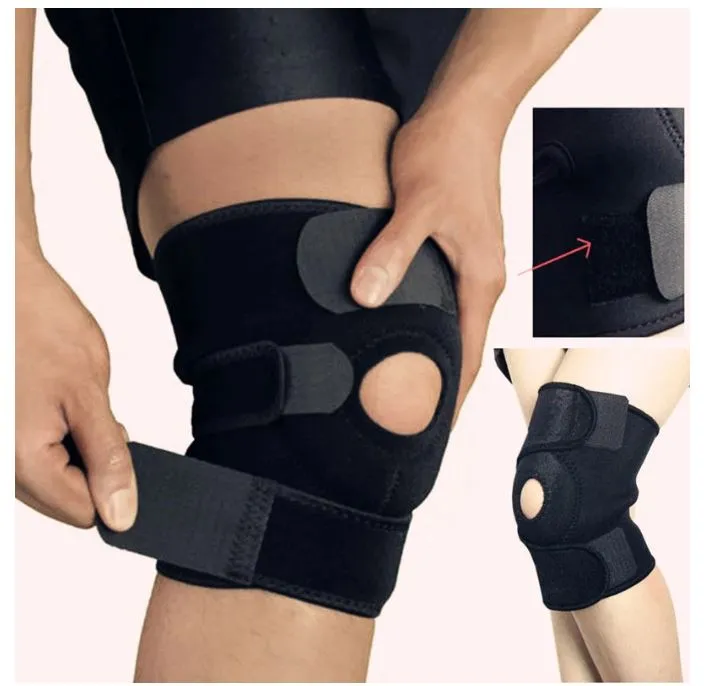 Adjustable Open Patella Knee Support Brace | Compression Knee Cap for Gym, Running, Walking & Sports | Joint Support for Men & Women | Random Color - Image 3