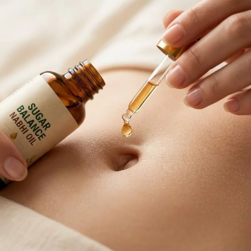 Sugar Balance Nabhi Oil | Herbal Belly Button Massage Oil | Ayurvedic-Inspired Navel Care Oil | 30ml