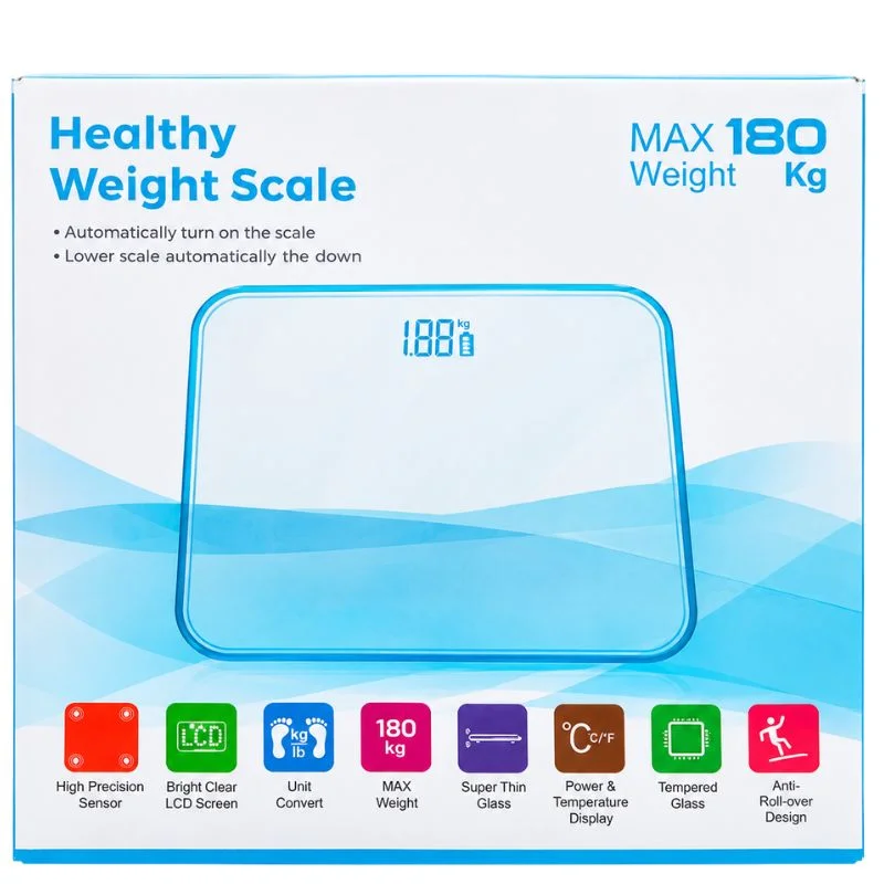iScale Digital LED Bathroom Weighing Scale | Tempered Glass, Accurate & Automatic Weight Monitor - Image 6