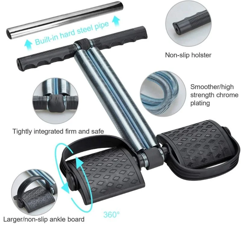 Double Spring Resistance Training Tummy Trimmer | Abdominal Exercise & Full Body Workout Tool | Home Gym Fitness Equipment - Image 3