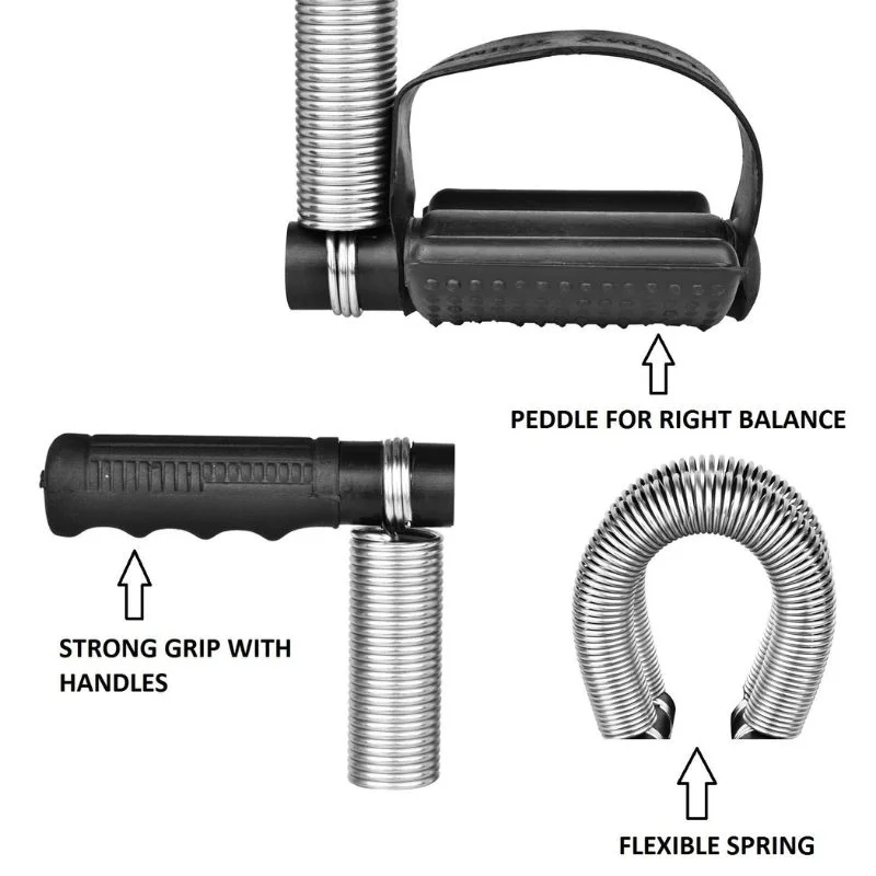 Double Spring Resistance Training Tummy Trimmer | Abdominal Exercise & Full Body Workout Tool | Home Gym Fitness Equipment