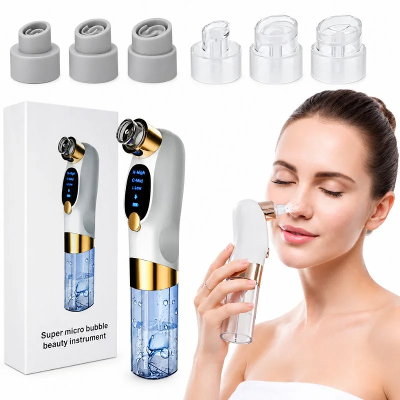Electric Super Micro Bubble Beauty Blackhead Remover | Pore Vacuum Cleaner & Facial Deep Cleansing Device | USB Rechargeable Skin Care Tool - Image 3