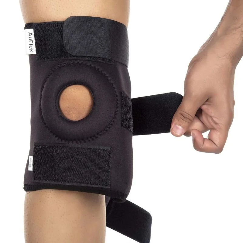 Adjustable Open Patella Knee Support Brace | Compression Knee Cap for Gym, Running, Walking & Sports | Joint Support for Men & Women | Random Color - Image 5