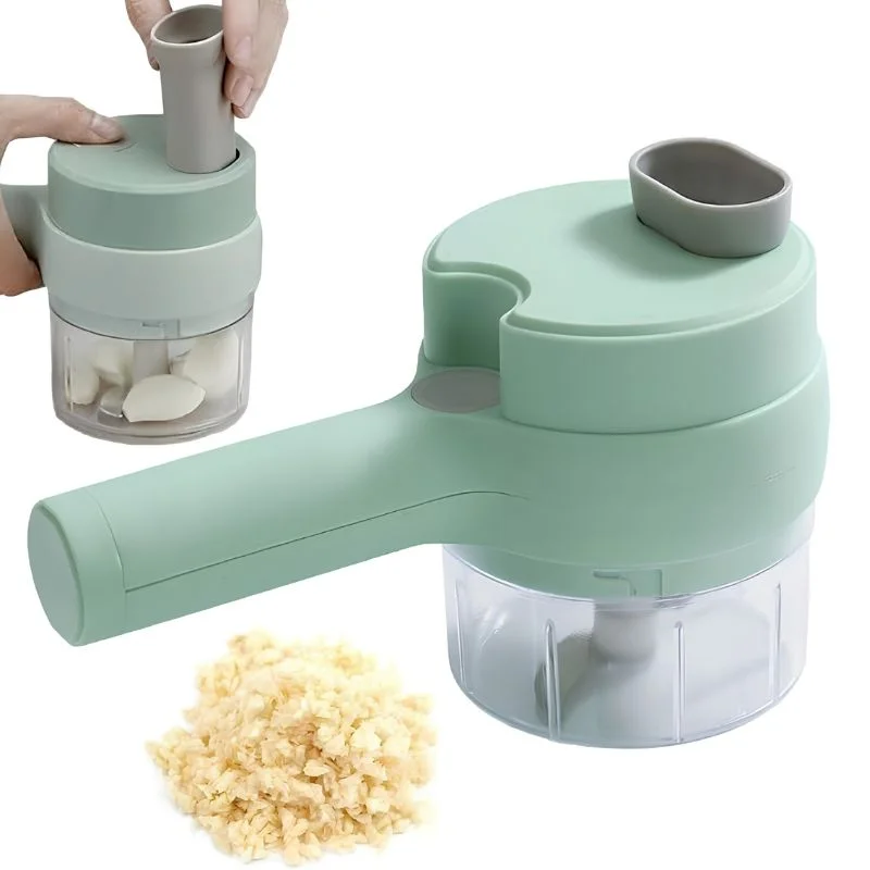 Electric Food Chopper & Vegetable Cutter | Multifunctional USB Rechargeable Food Processor | Chopping, Slicing, Grating & Grinding - Image 2