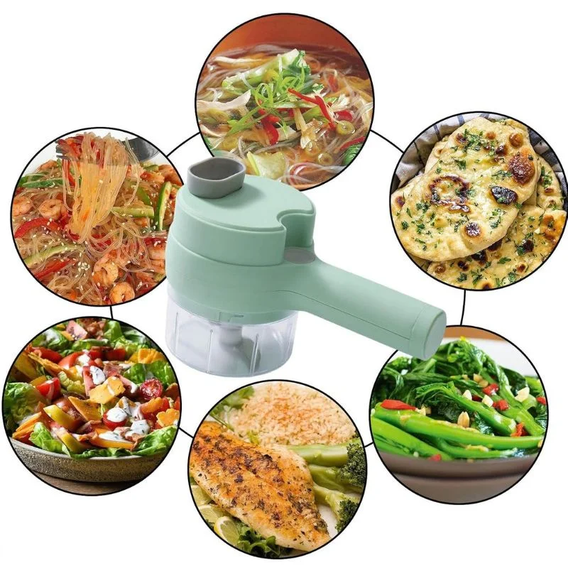 Electric Food Chopper & Vegetable Cutter | Multifunctional USB Rechargeable Food Processor | Chopping, Slicing, Grating & Grinding