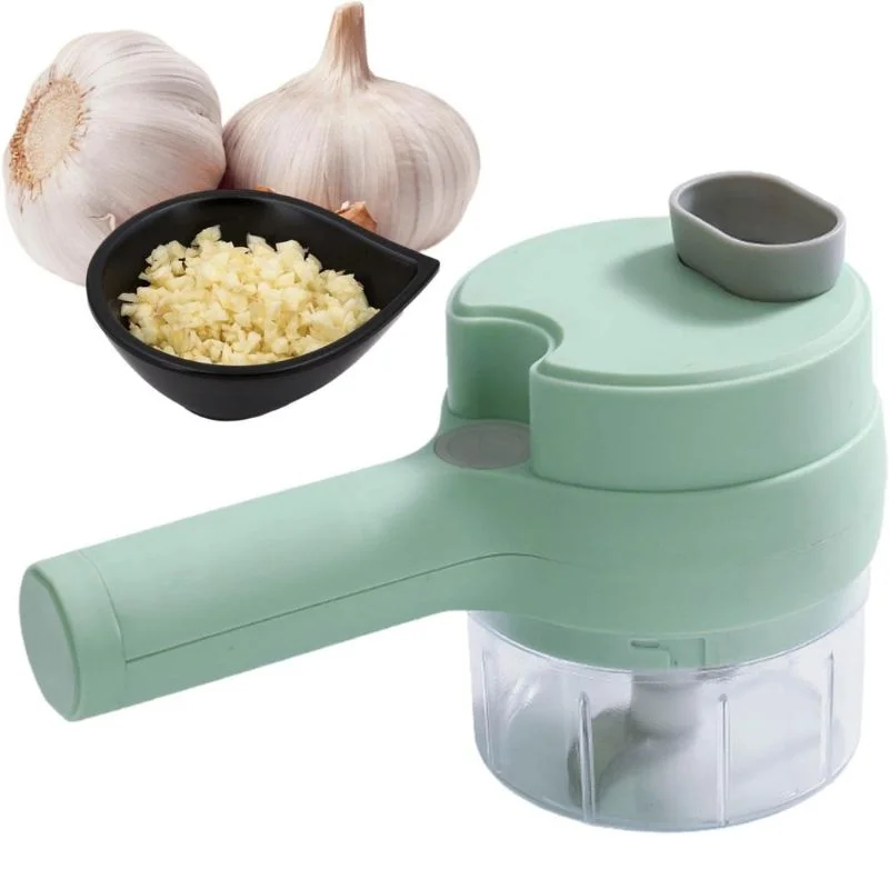 Electric Food Chopper & Vegetable Cutter | Multifunctional USB Rechargeable Food Processor | Chopping, Slicing, Grating & Grinding - Image 4
