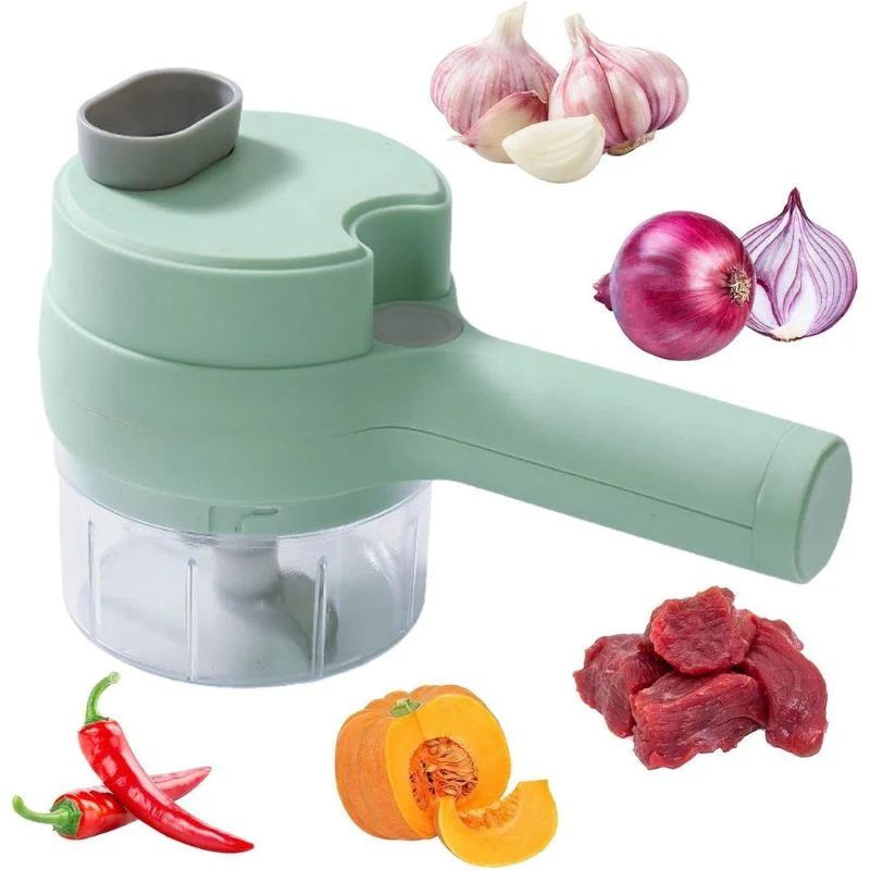 Electric Food Chopper & Vegetable Cutter | Multifunctional USB Rechargeable Food Processor | Chopping, Slicing, Grating & Grinding - Image 6